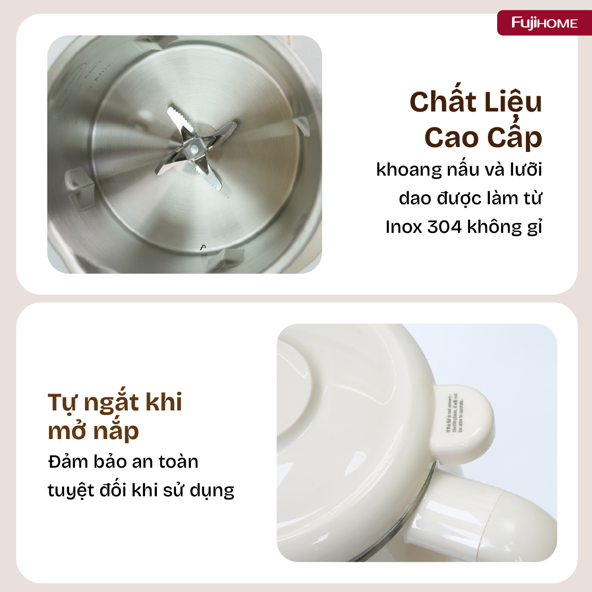 Máy làm sữa hạt đa năng Fujihome SM836