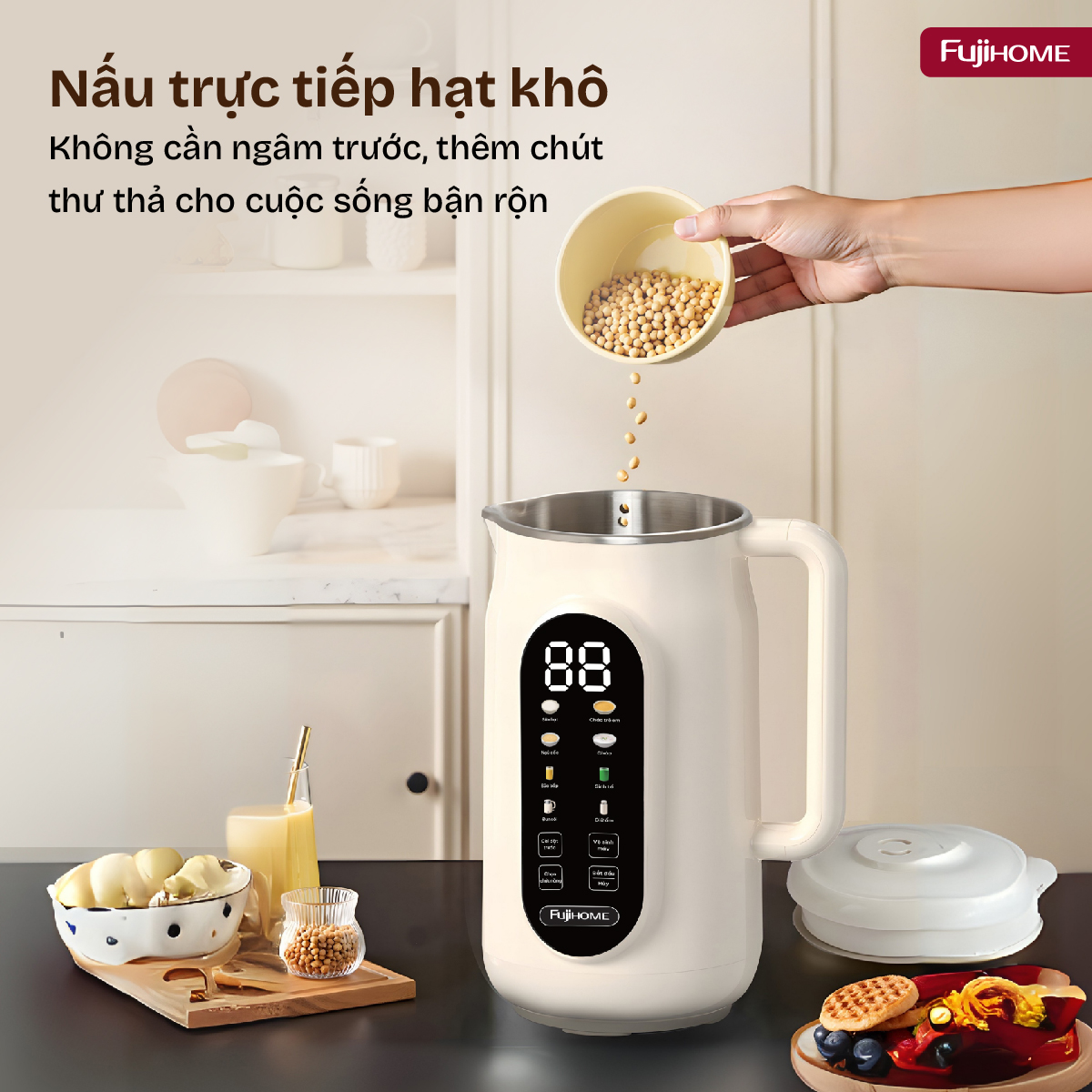 Máy làm sữa hạt đa năng Fujihome SM836