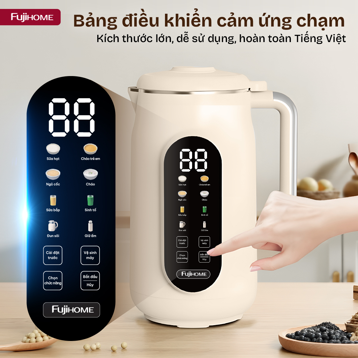 Máy làm sữa hạt đa năng Fujihome SM836
