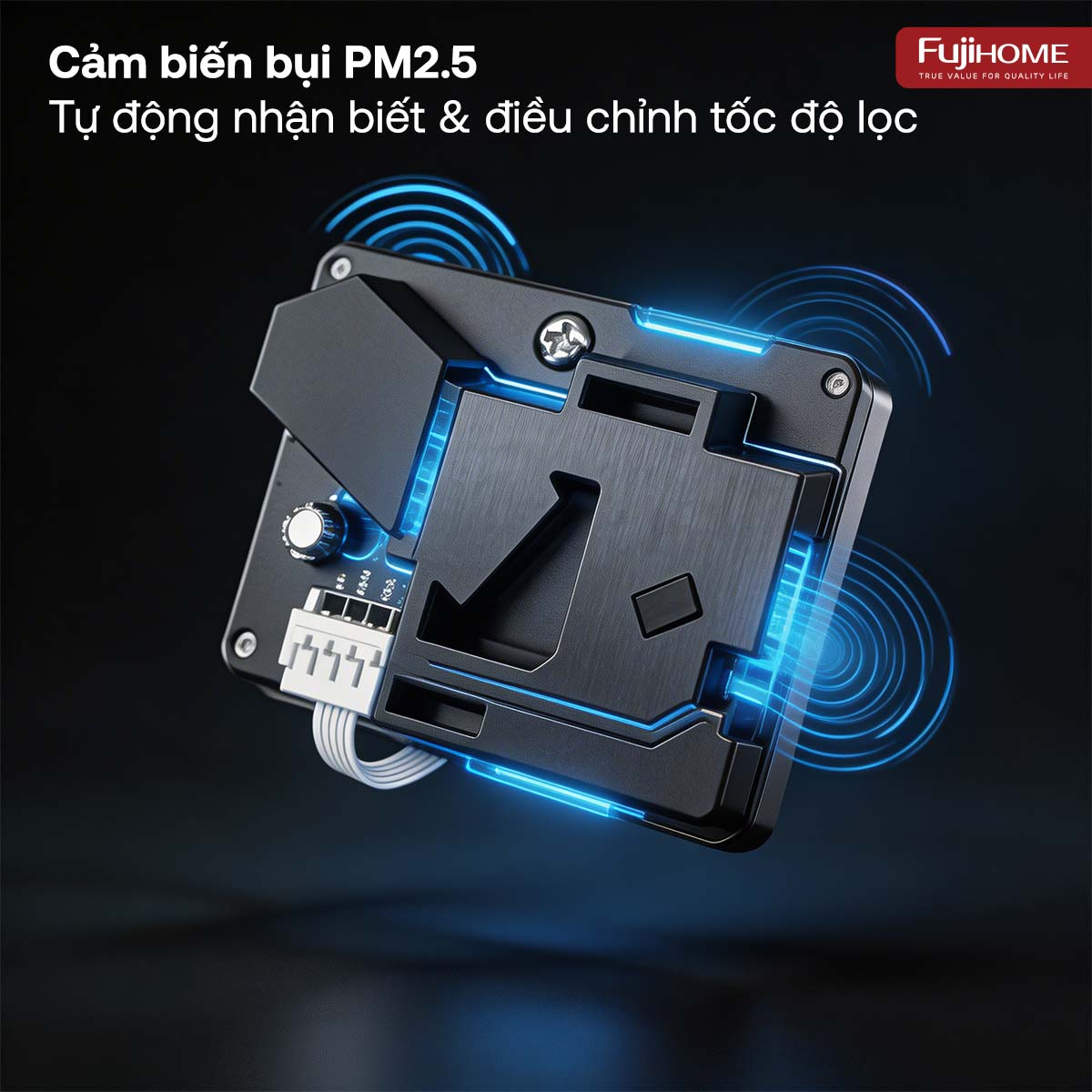 Máy lọc không khí Fujihome AP5COMPACT kết nối Wifi thông minh