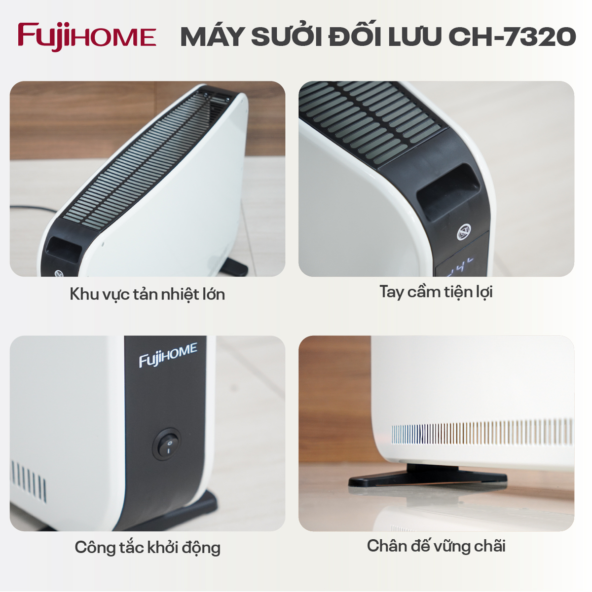 Máy sưởi đối lưu Fujihome CH7320