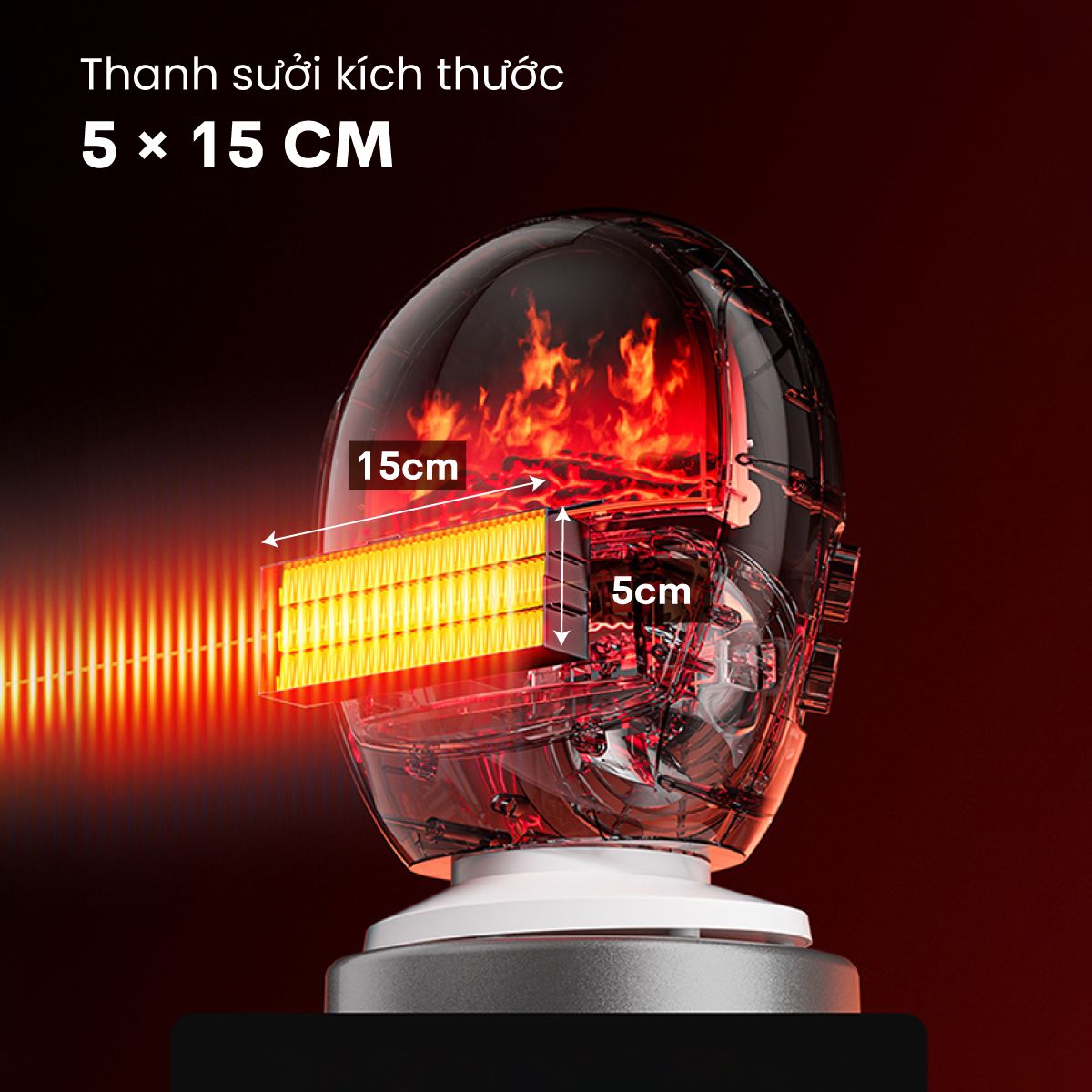 Quạt sưởi gốm để bàn Fujihome FH09