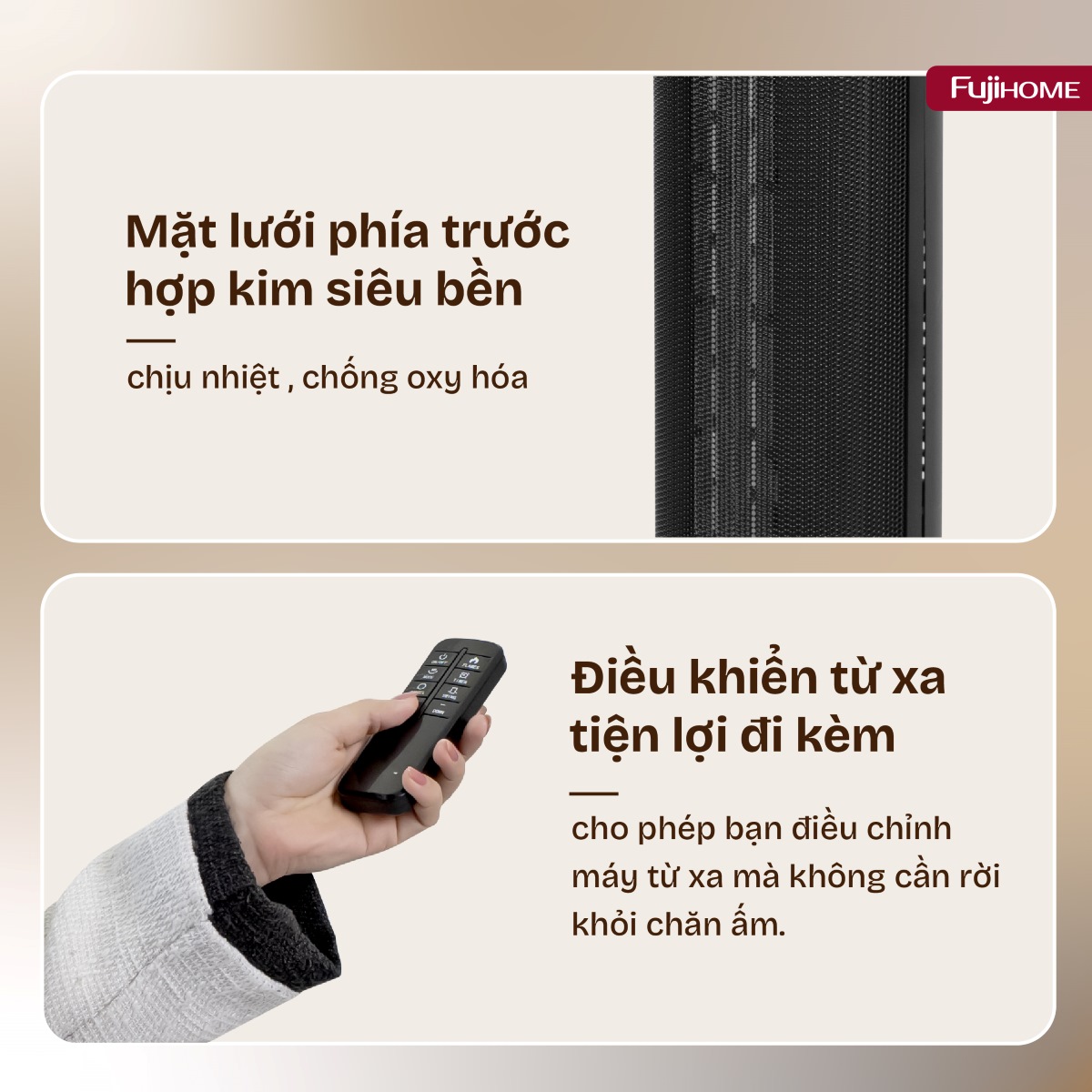 Quạt sưởi gốm Fujihome FH1950