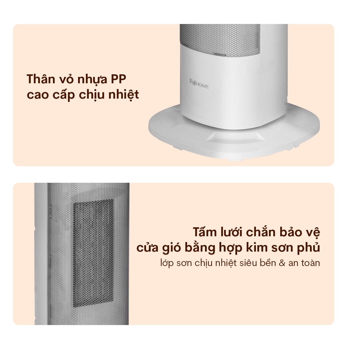 Quạt sưởi gốm Fujihome FH3100E