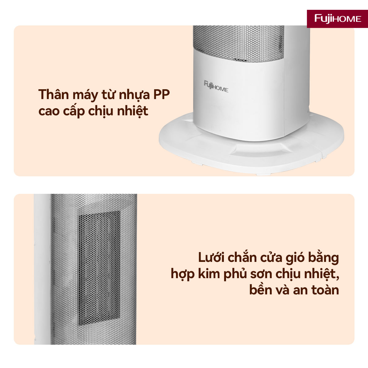Quạt sưởi gốm Fujihome FH3100M