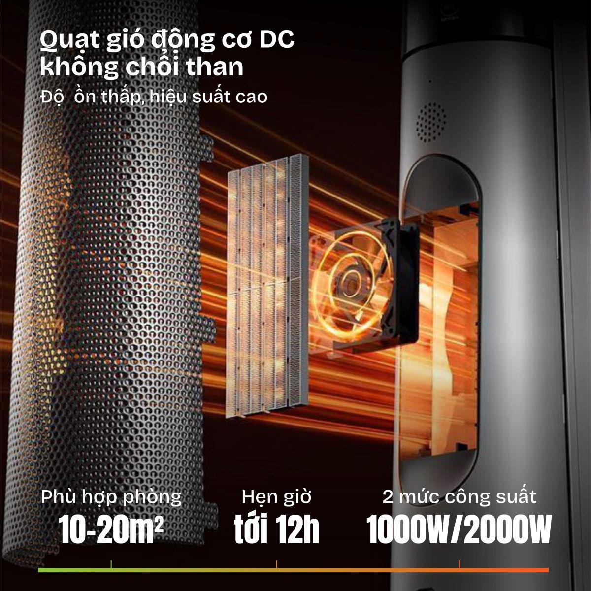 Quạt sưởi gốm Fujihome FH3303B