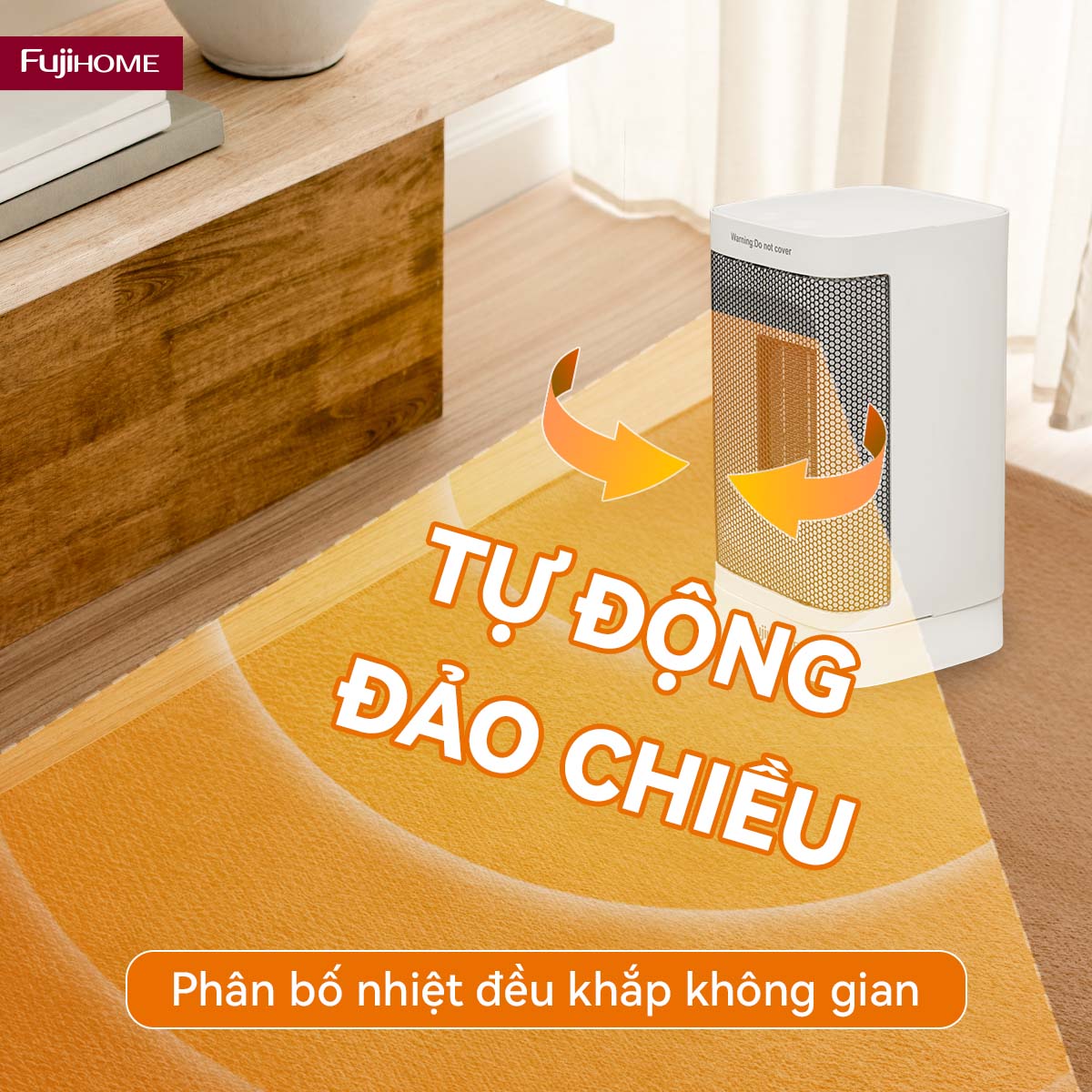 Quạt sưởi gốm mini Fujihome FH600