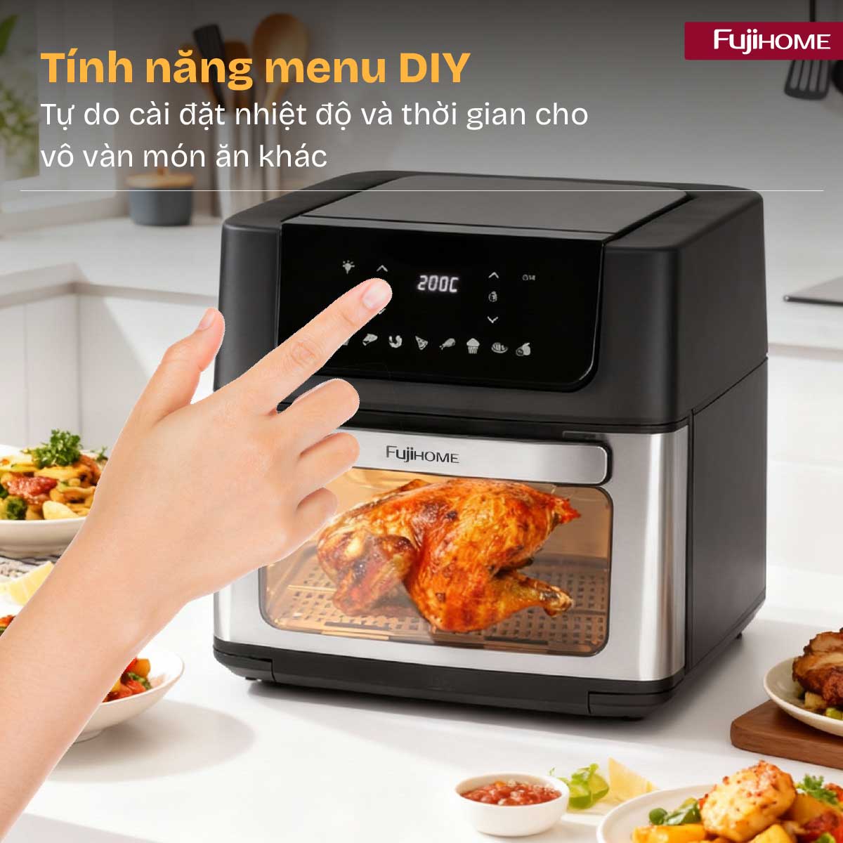 Nồi chiên không dầu Fujihome A16D