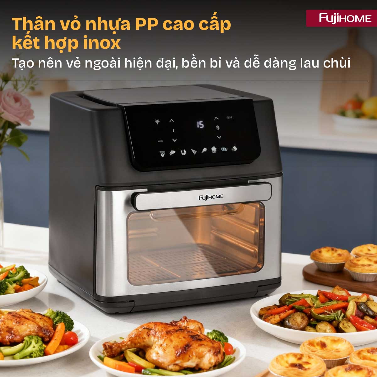 Nồi chiên không dầu Fujihome A16D