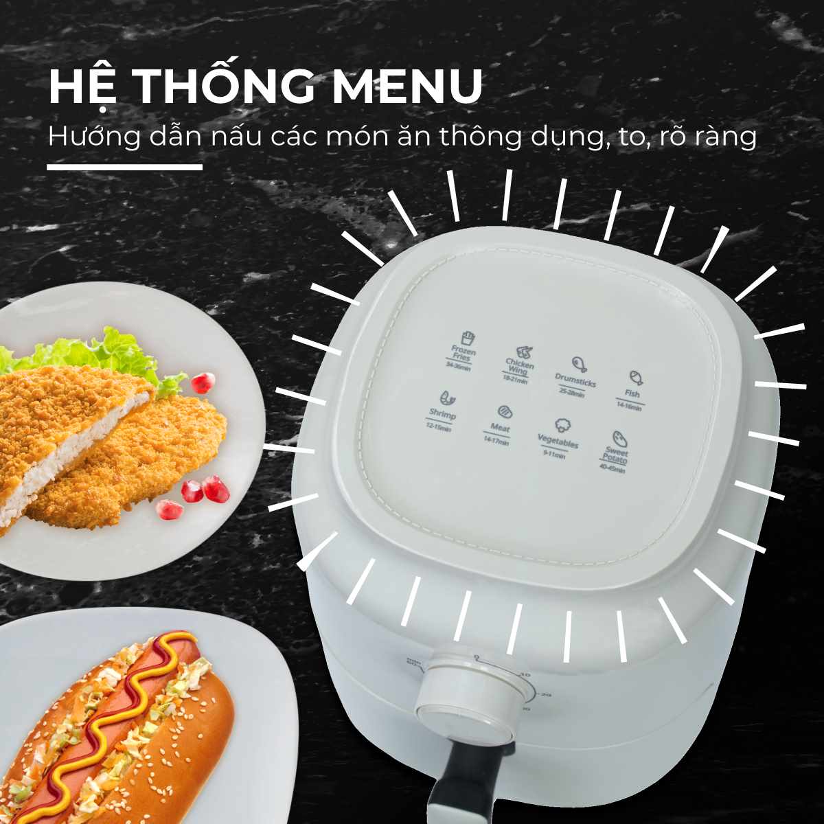 Nồi chiên không dầu Fujihome A3