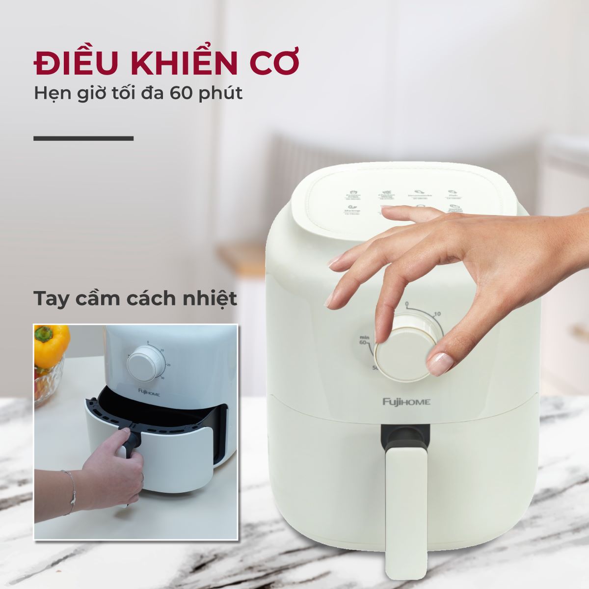 Nồi chiên không dầu Fujihome A3