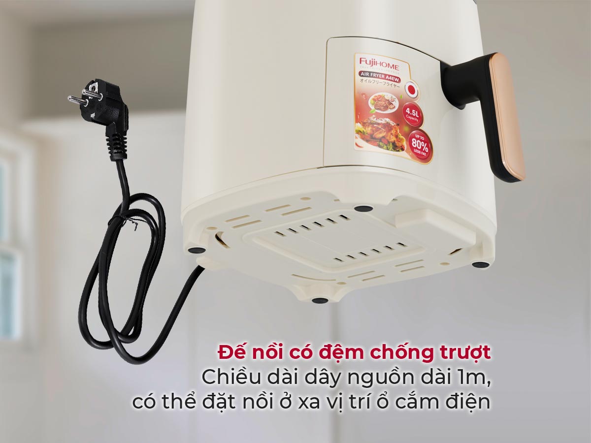 Nồi chiên không dầu Fujihome A4EW 4.5Lít