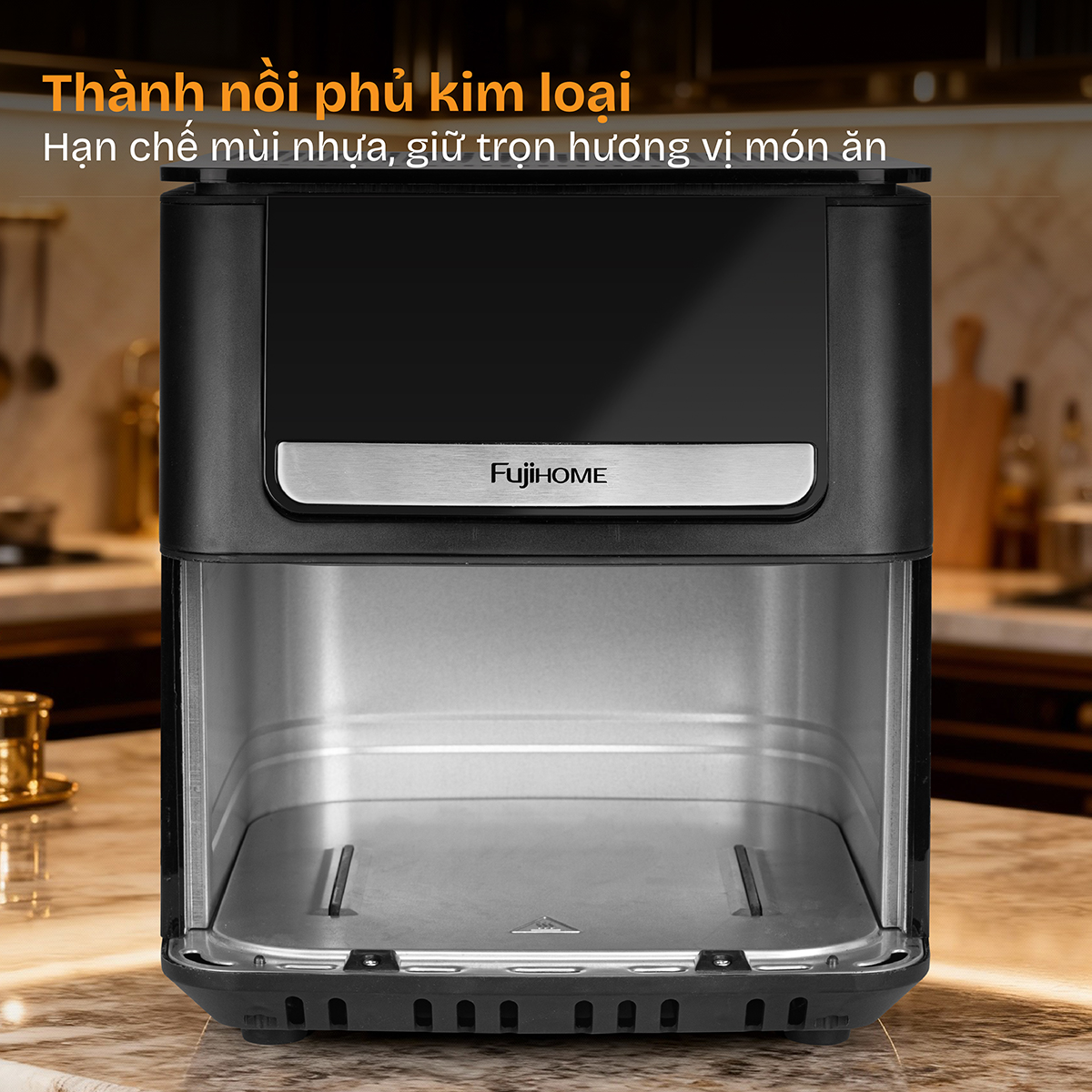 Nồi chiên không dầu Fujihome DUALHEAT A7DH công nghệ gia nhiệt kép