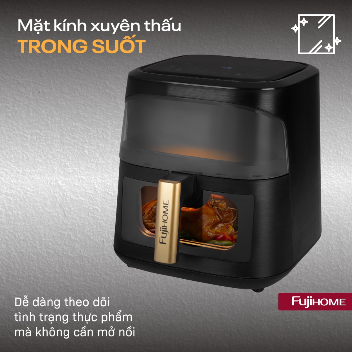 Nồi chiên không dầu Fujihome A8DG1NEW 8Lít