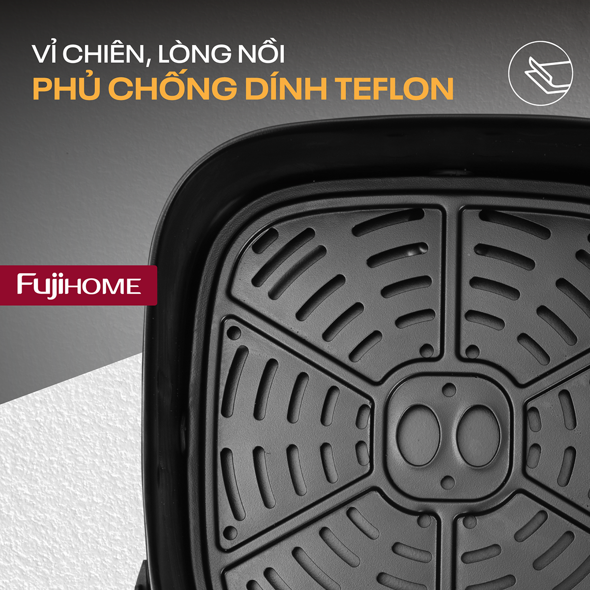 Nồi chiên không dầu Fujihome A8DG1NEW 8Lít