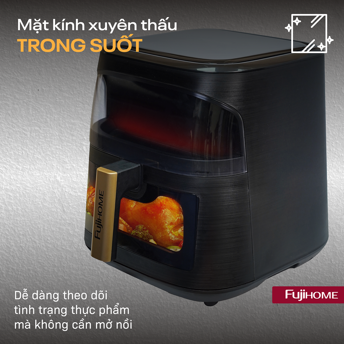 Nồi chiên không dầu Fujihome A8DG1NEW 8Lít