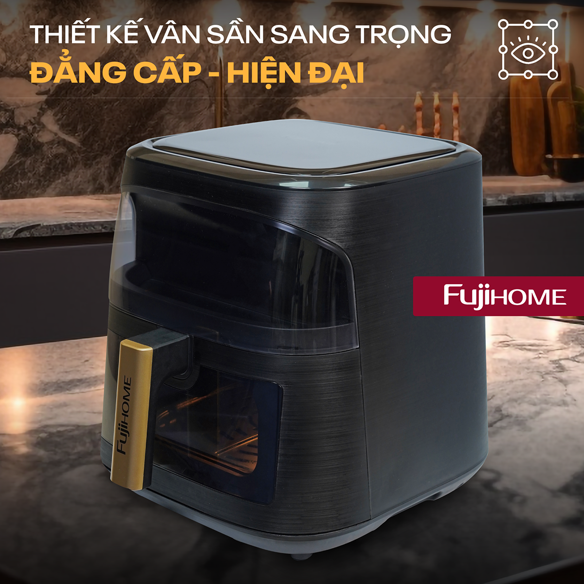 Nồi chiên không dầu Fujihome A8DG1NEW 8Lít