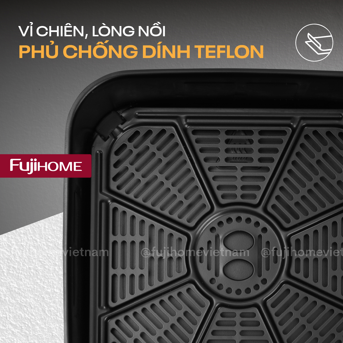 Nồi chiên không dầu Fujihome A8DG2 8Lít