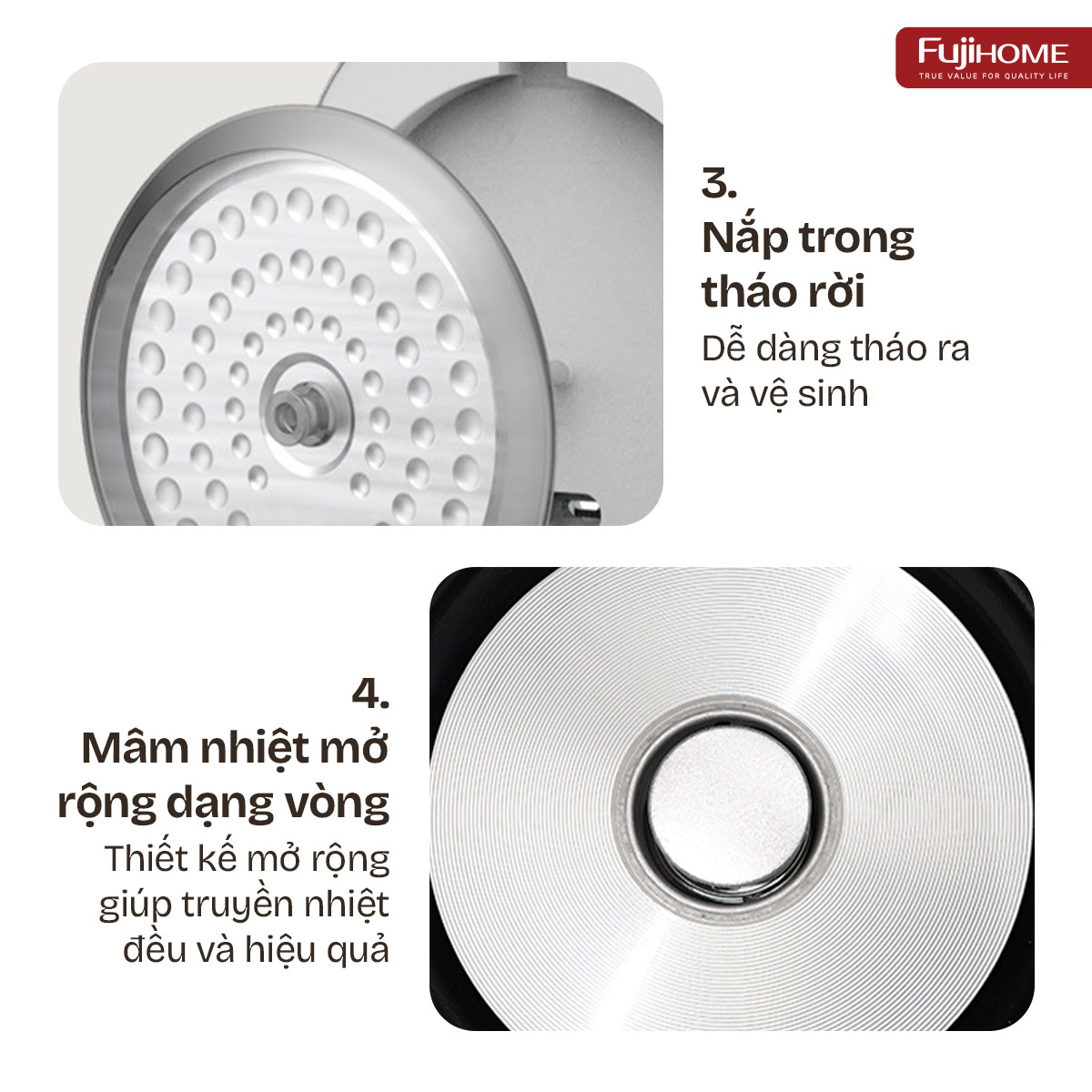 Nồi cơm điện Fujihome Inox LowSugar RC10BLS