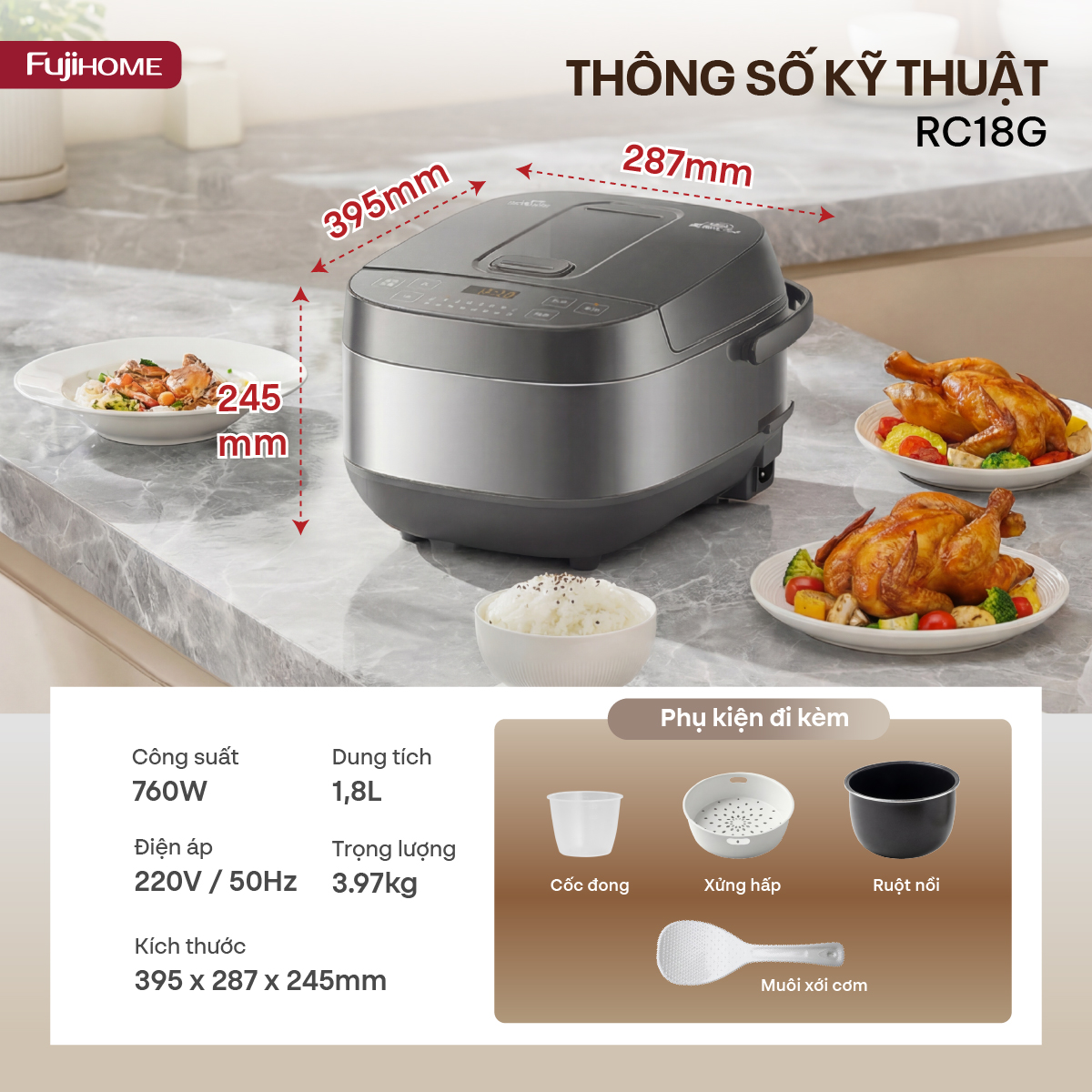 Nồi cơm điện RC18G