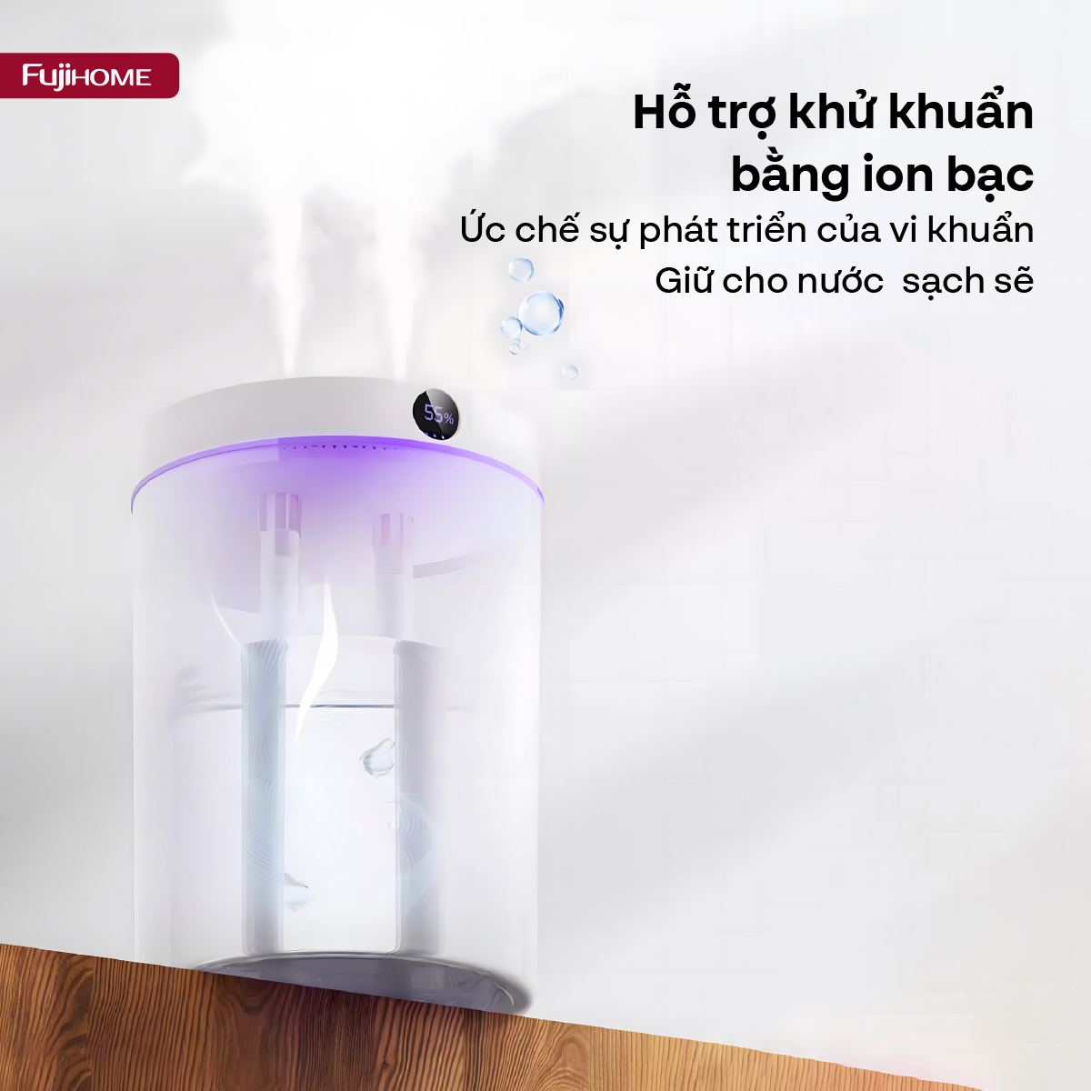 Máy phun sương tạo ẩm xông tinh dầu Fujihome HM05B
