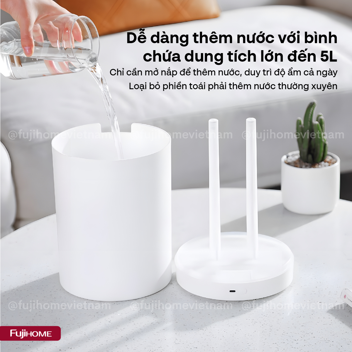 Máy phun sương tạo ẩm xông tinh dầu Fujihome HM05B