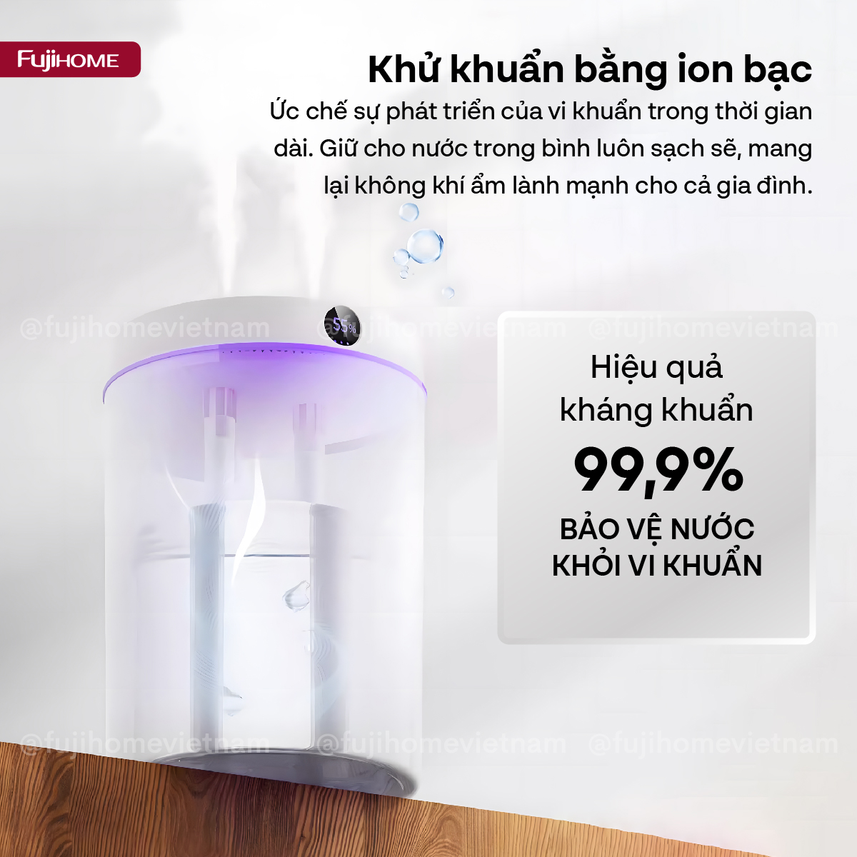 Máy phun sương tạo ẩm xông tinh dầu Fujihome HM05B