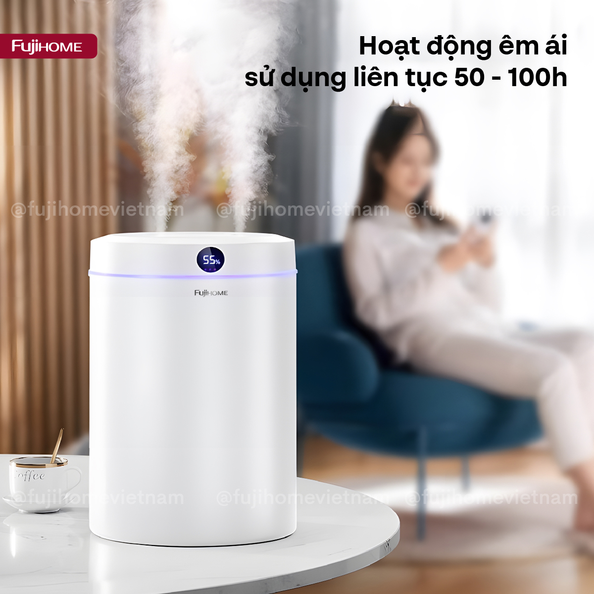 Máy phun sương tạo ẩm xông tinh dầu Fujihome HM05B