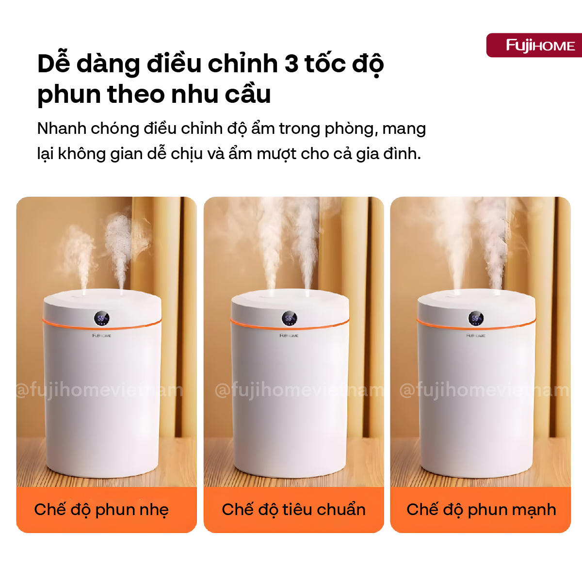 Máy phun sương tạo ẩm xông tinh dầu Fujihome HM05B