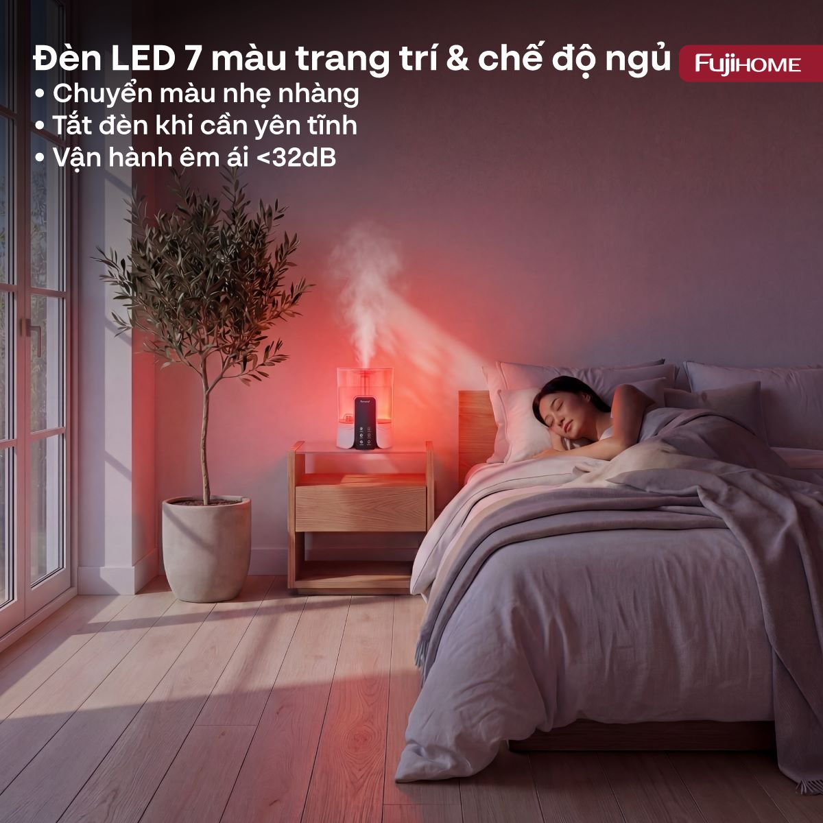 Máy phun sương tạo ẩm Fujihome HM06EUV