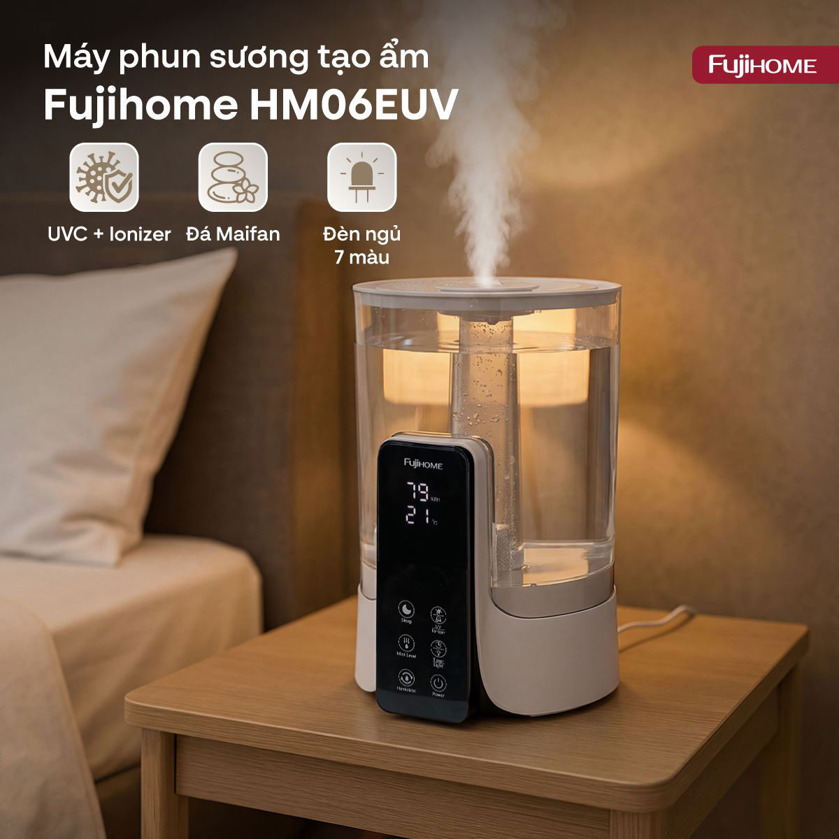 Máy phun sương tạo ẩm Fujihome HM06EUV