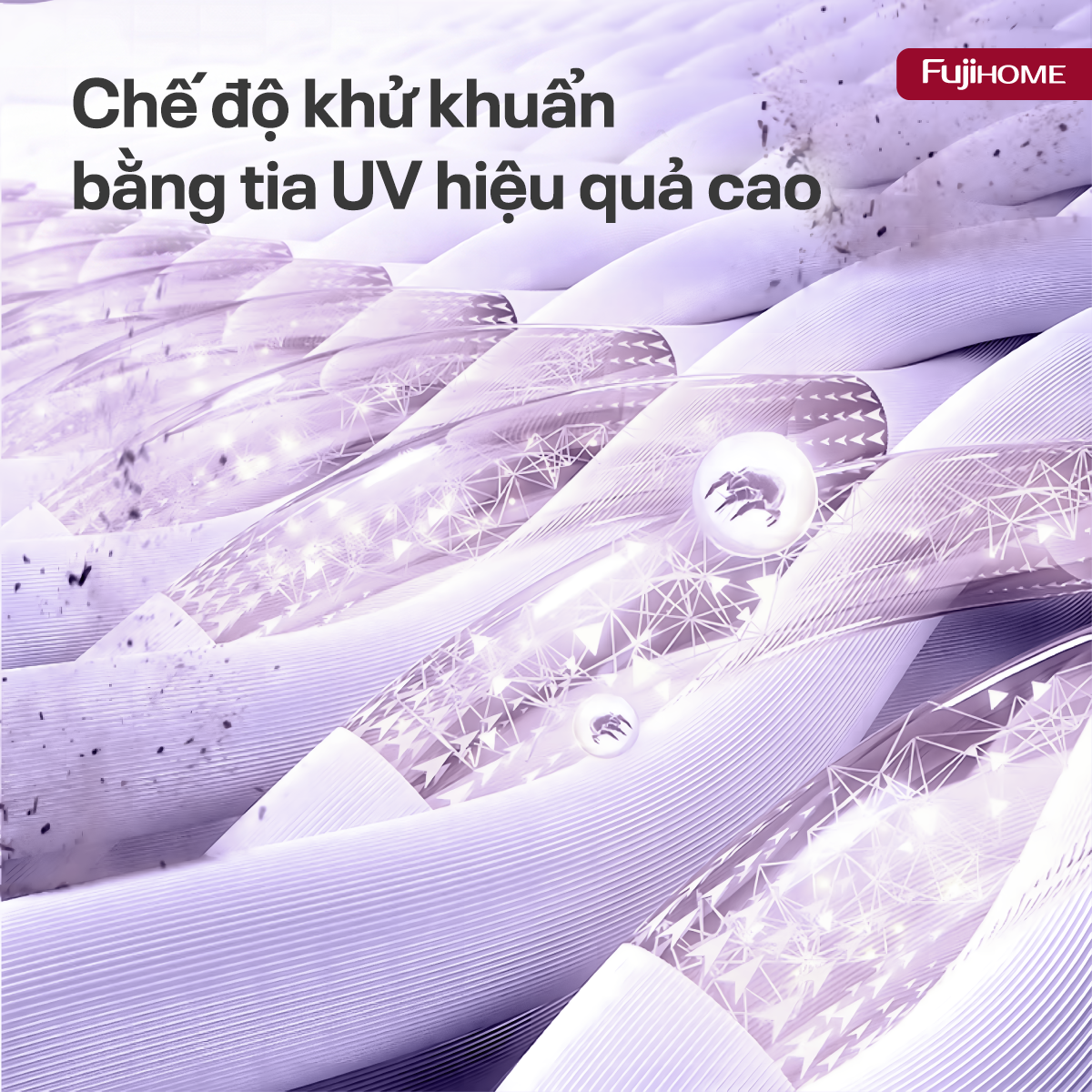 Máy tạo ẩm, xông tinh dầu, khử khuẩn UV dung tích lớn Fujihome HM09UV1