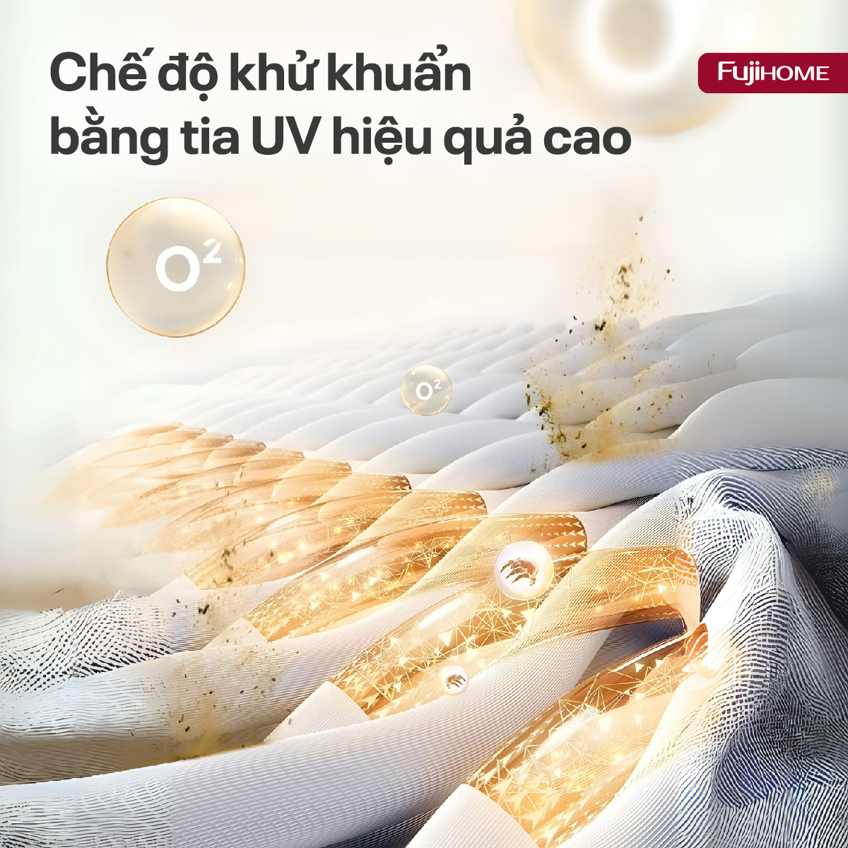 Máy Tạo Ẩm, Xông Tinh Dầu, khử khuẩn UV dung tích lớn Fujihome HM09UV2 