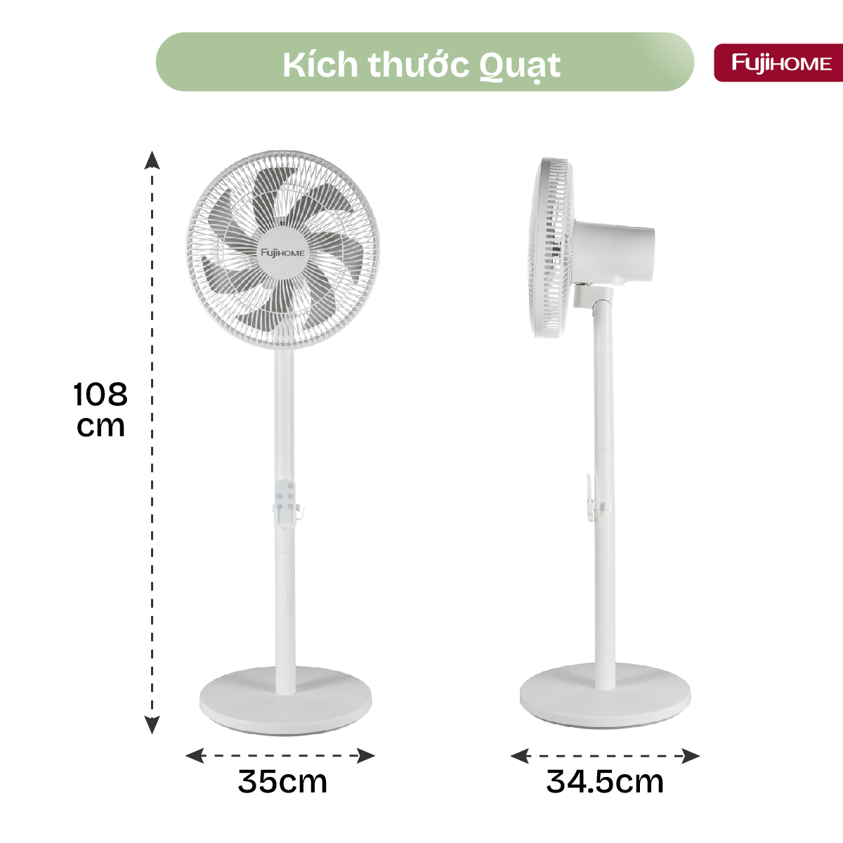 Quạt điện, quạt cây Fujihome SF3001