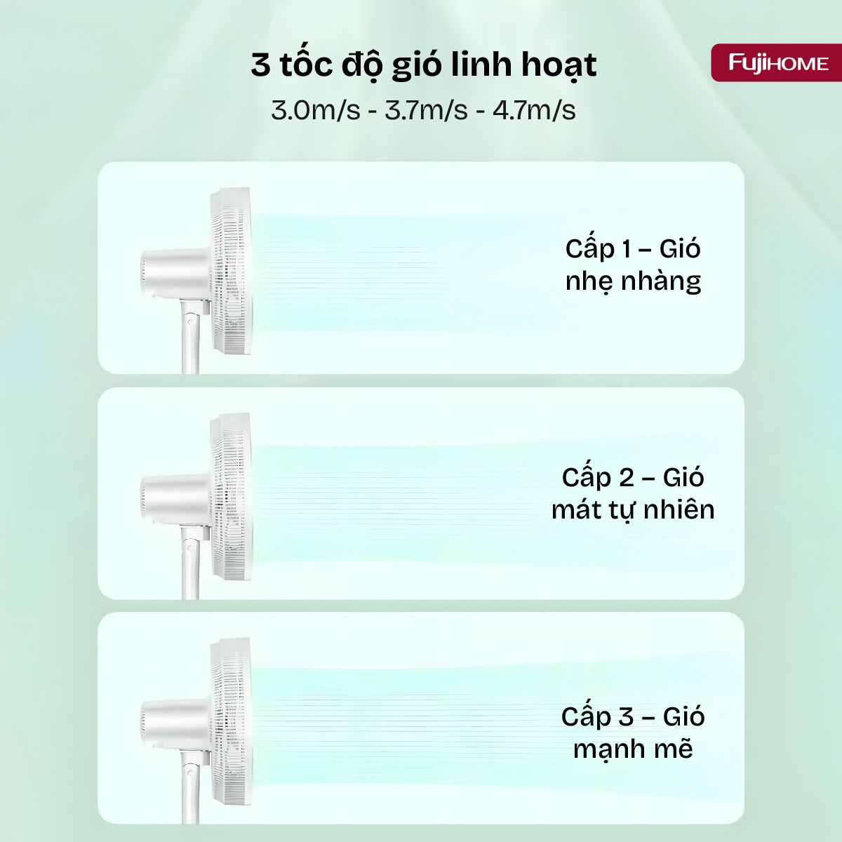 Quạt điện, quạt cây Fujihome SF3001