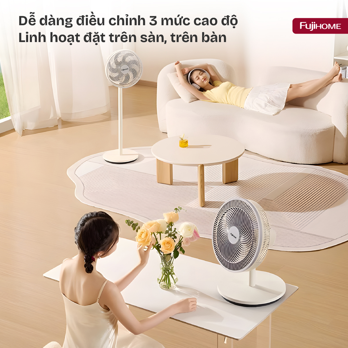 Quạt điện, quạt cây Fujihome SF3001