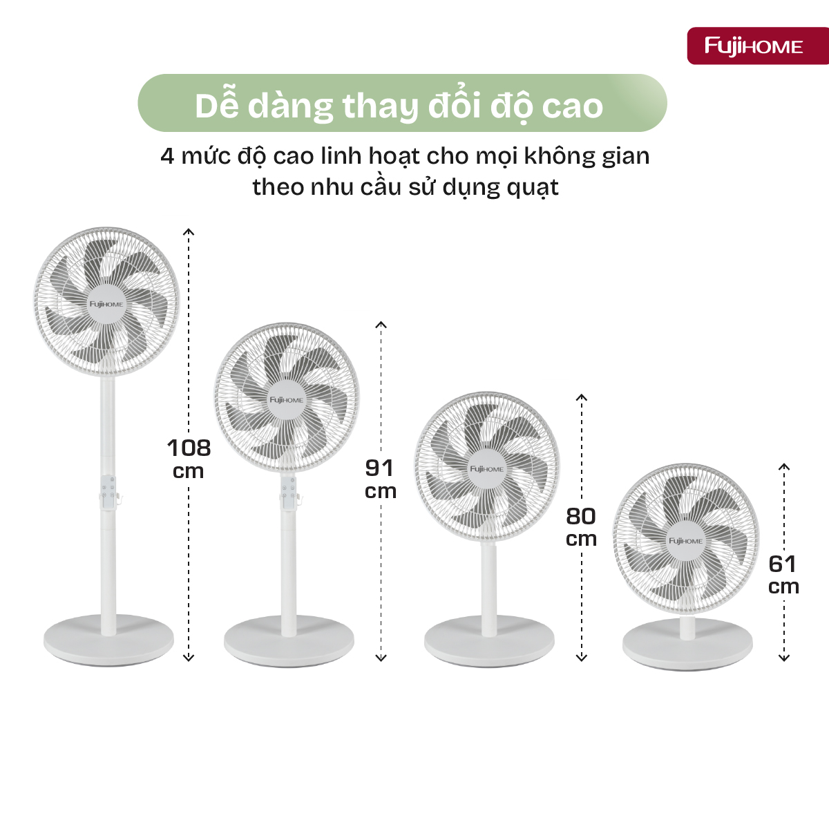 Quạt điện, quạt cây Fujihome SF3001