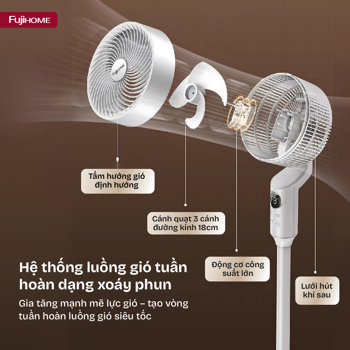 Quạt tuần hoàn không khí Fujihome CF201