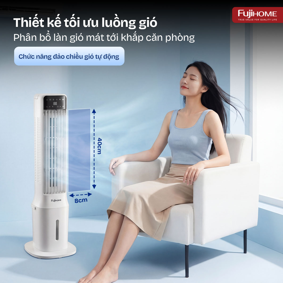 Quạt tháp làm mát bằng hơi nước Fujihome AC-1000B