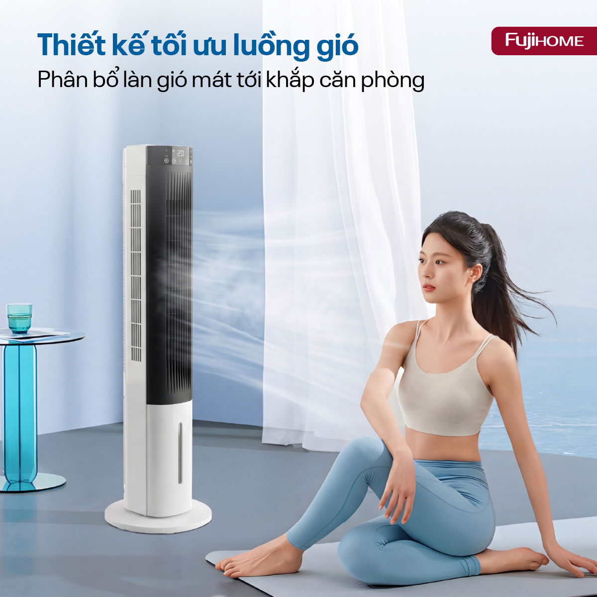 Quạt tháp làm mát bằng hơi nước Fujihome AC-1001C