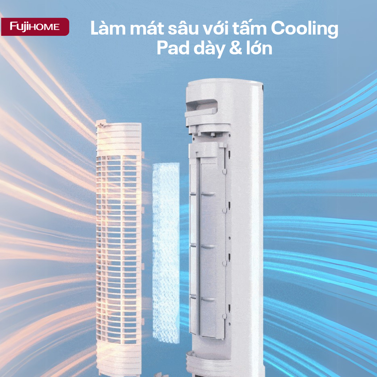 Quạt tháp làm mát bằng hơi nước Fujihome AC-1001C