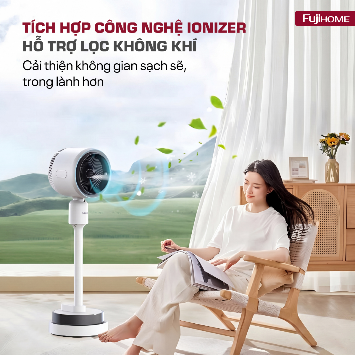 Quạt điều hòa bốn mùa đa năng Fujihome AC707