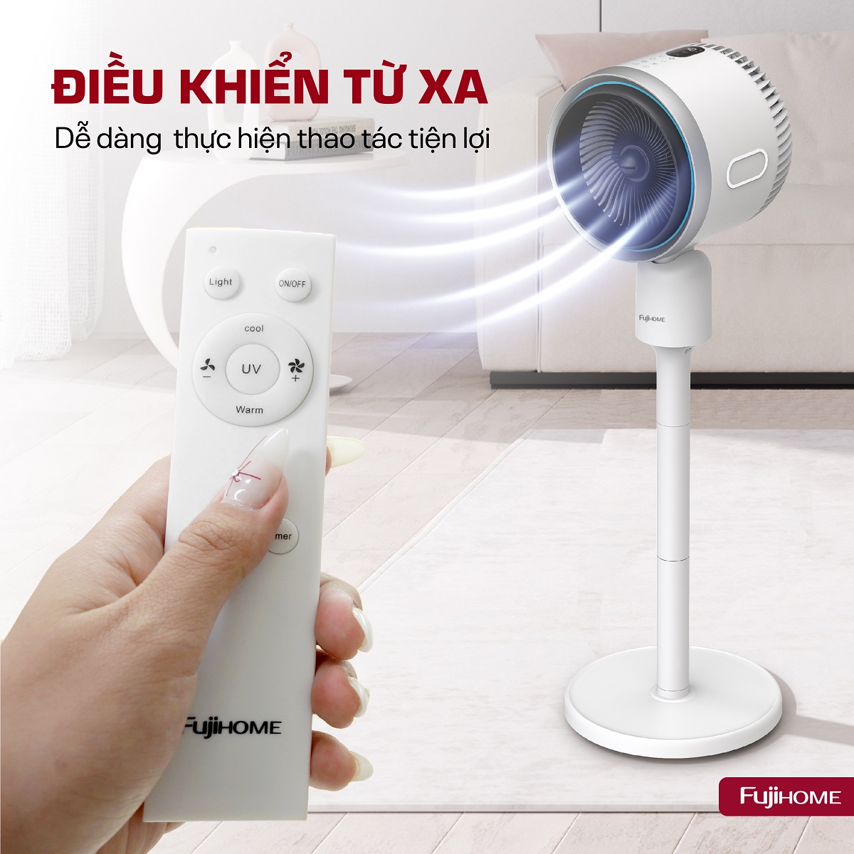 Quạt điều hòa bốn mùa đa năng Fujihome AC707