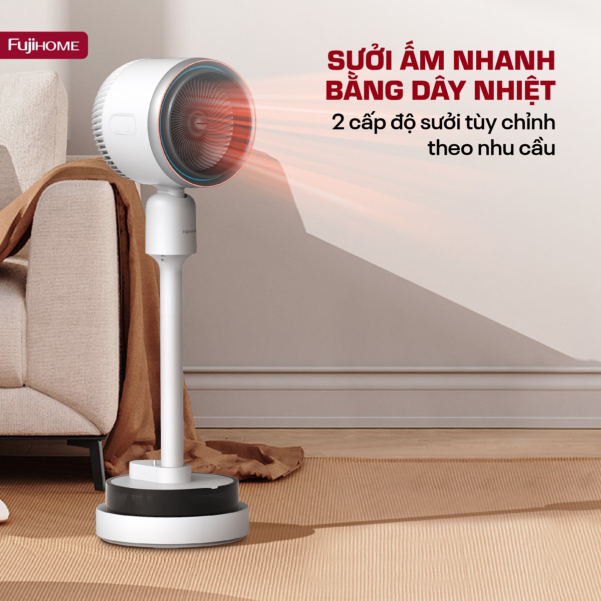 Quạt điều hòa bốn mùa đa năng Fujihome AC707