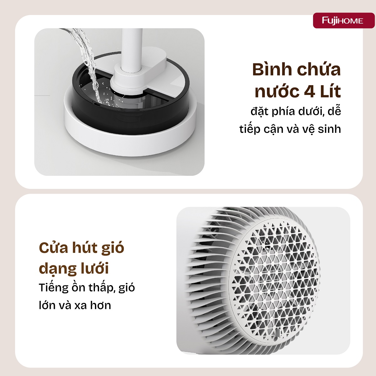 Quạt điều hòa bốn mùa đa năng Fujihome AC707