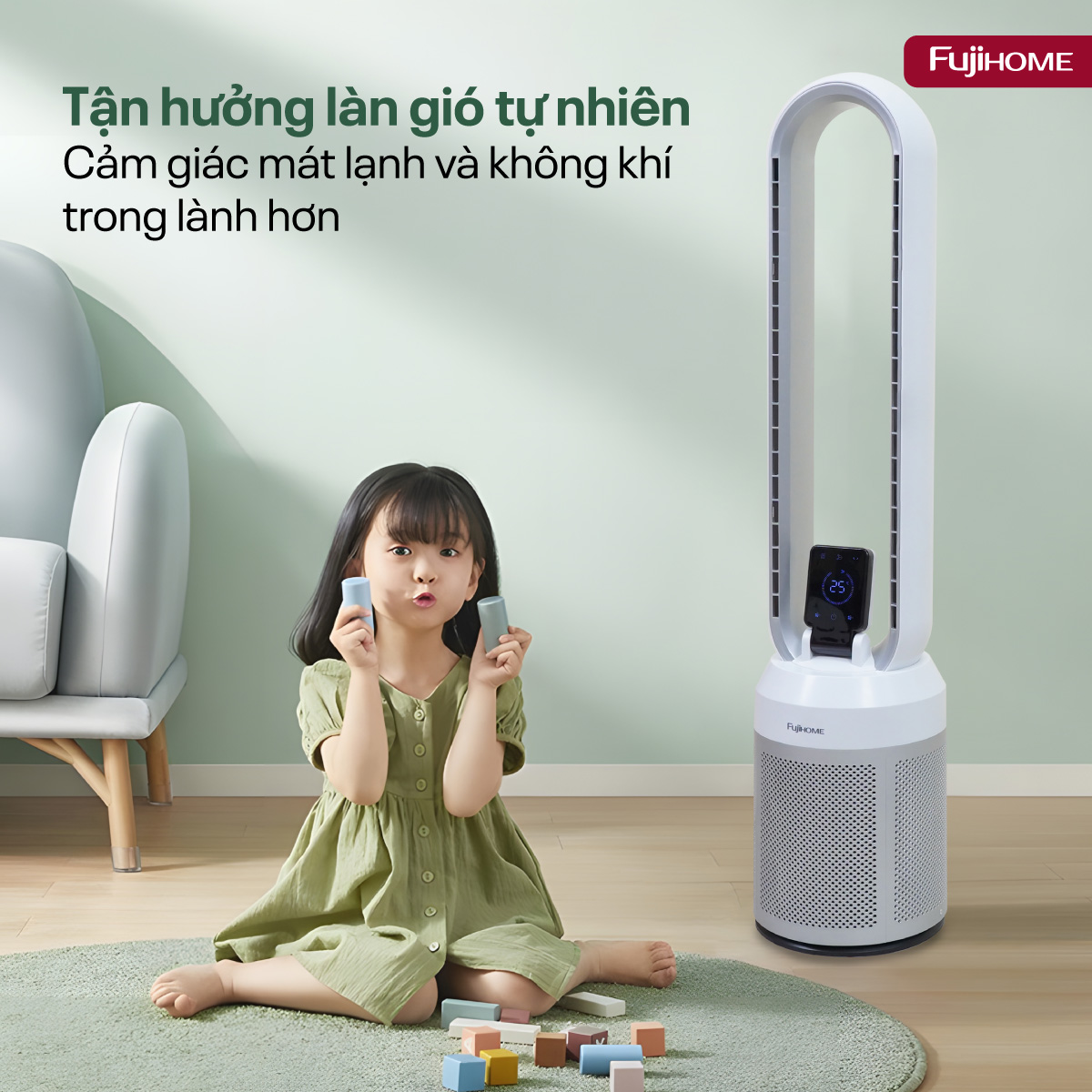 Quạt không cánh Fujihome BF308DC