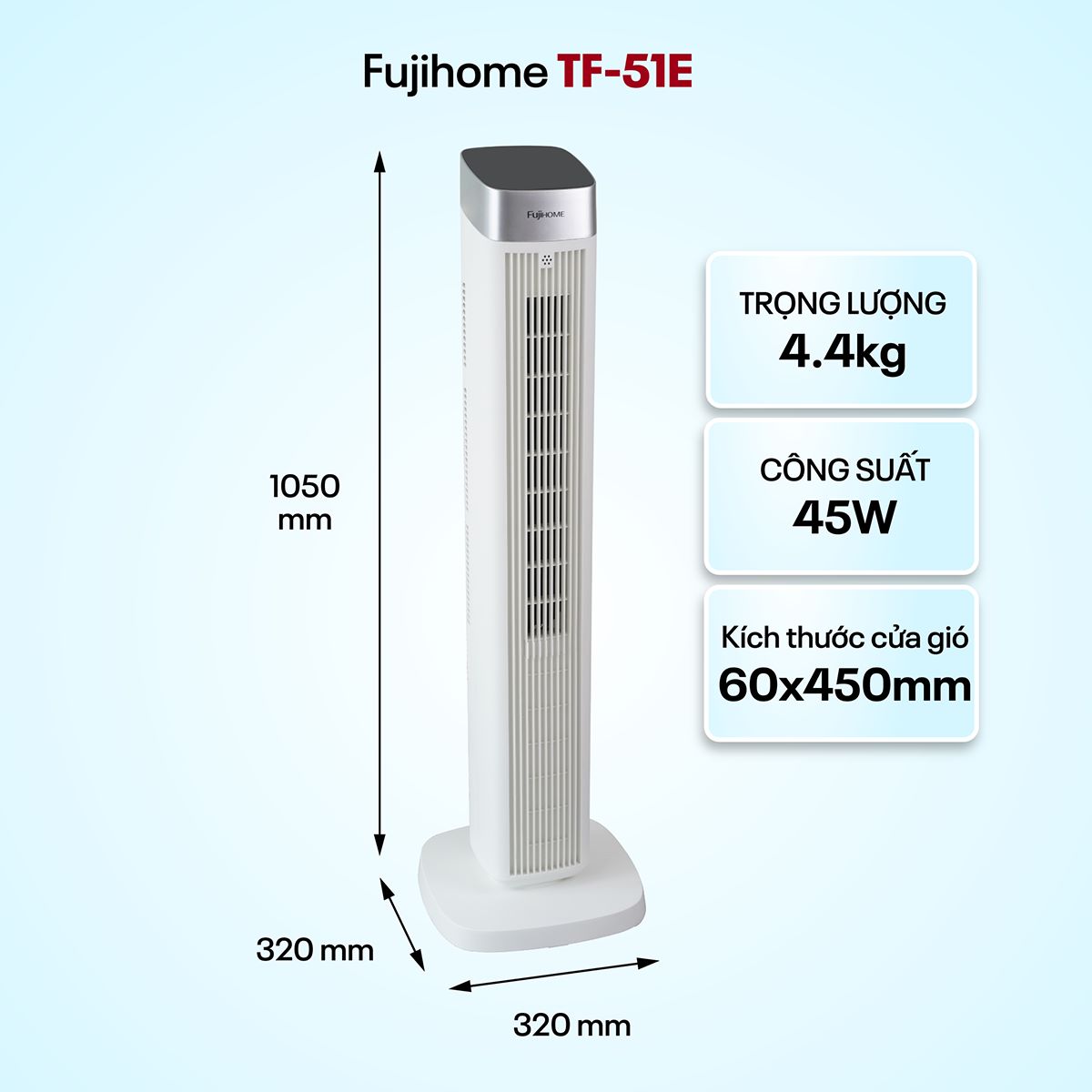 Quạt tháp cao cấp Fujihome TF-51E
