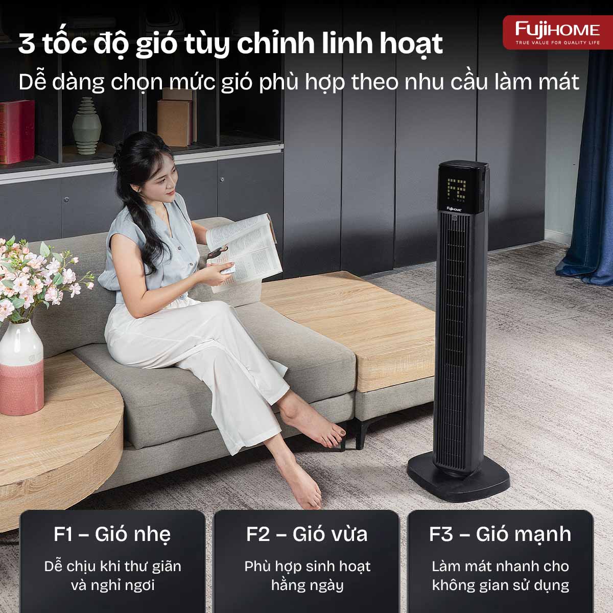 Quạt tháp FujiHome TF-51F
