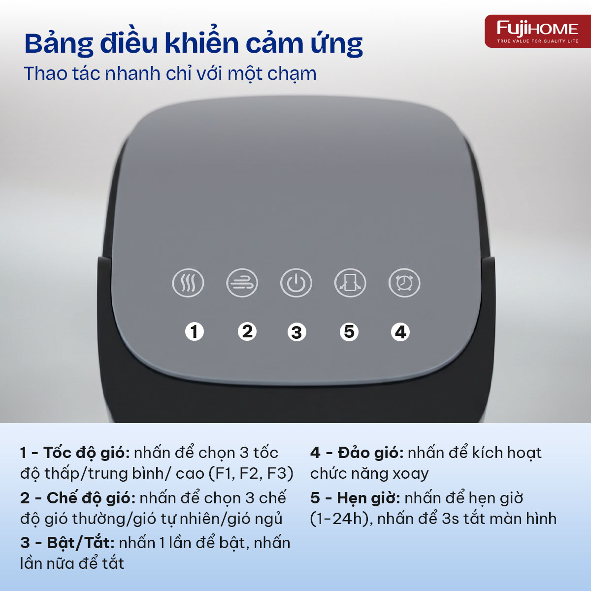 Quạt tháp FujiHome TF-51F