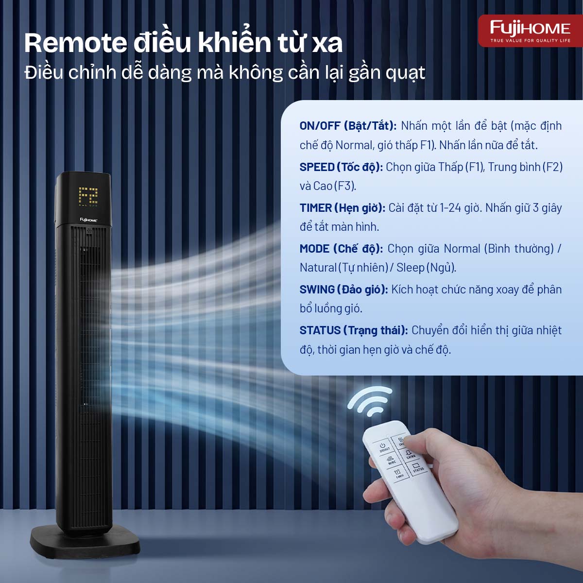 Quạt tháp FujiHome TF-51F